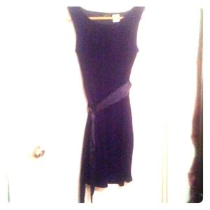 Black velour tank dress